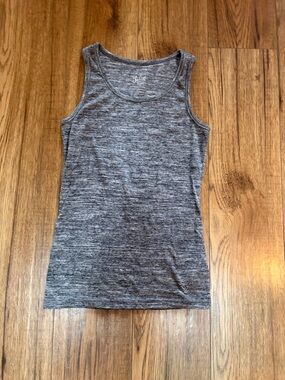 Justice Girls Gray Marled Tank Top